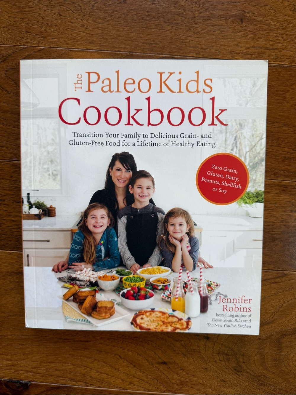 The Paleo Kids Cookbook by Jennifer Robins - White & Red Cover